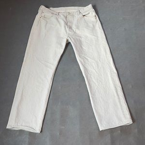 501 Levi’s Men Light Grey Classic Straight Leg Jeans